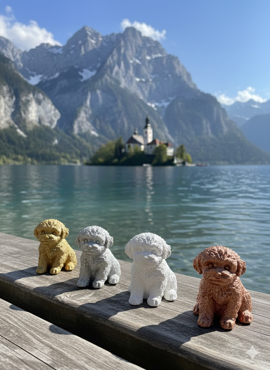 Hab deine Fellnase immer bei dir!  Edle Hunde-Gipsformen (11x8cm) in Farbe oder Natur zum Bemalen. Ein Unikat für jeden Hundefreund!